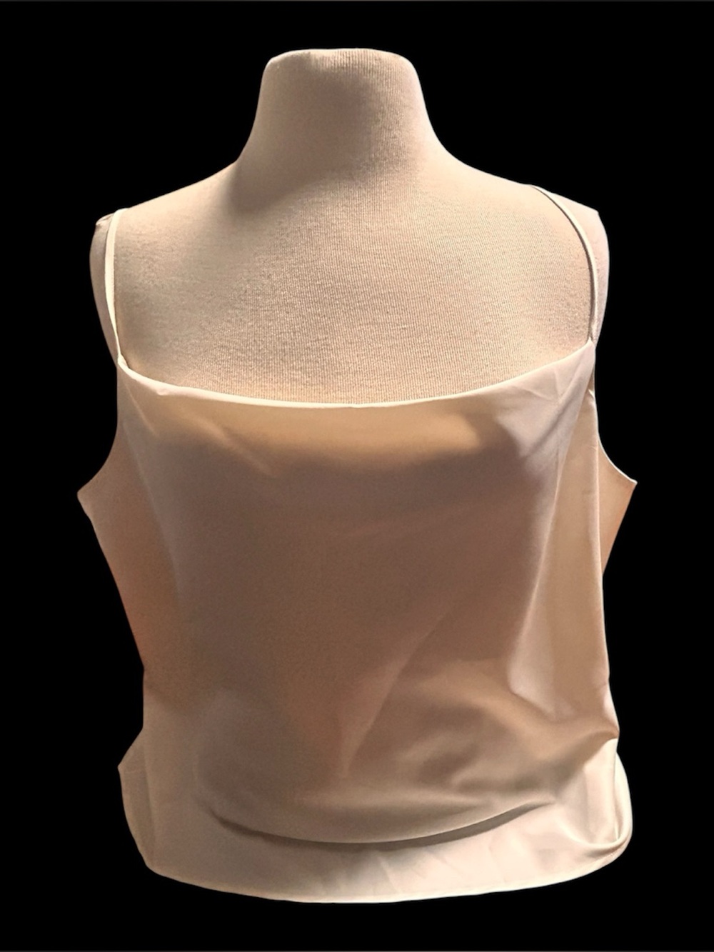Banana Republic Satin Spaghetti Strap Cami in Cream sz XL